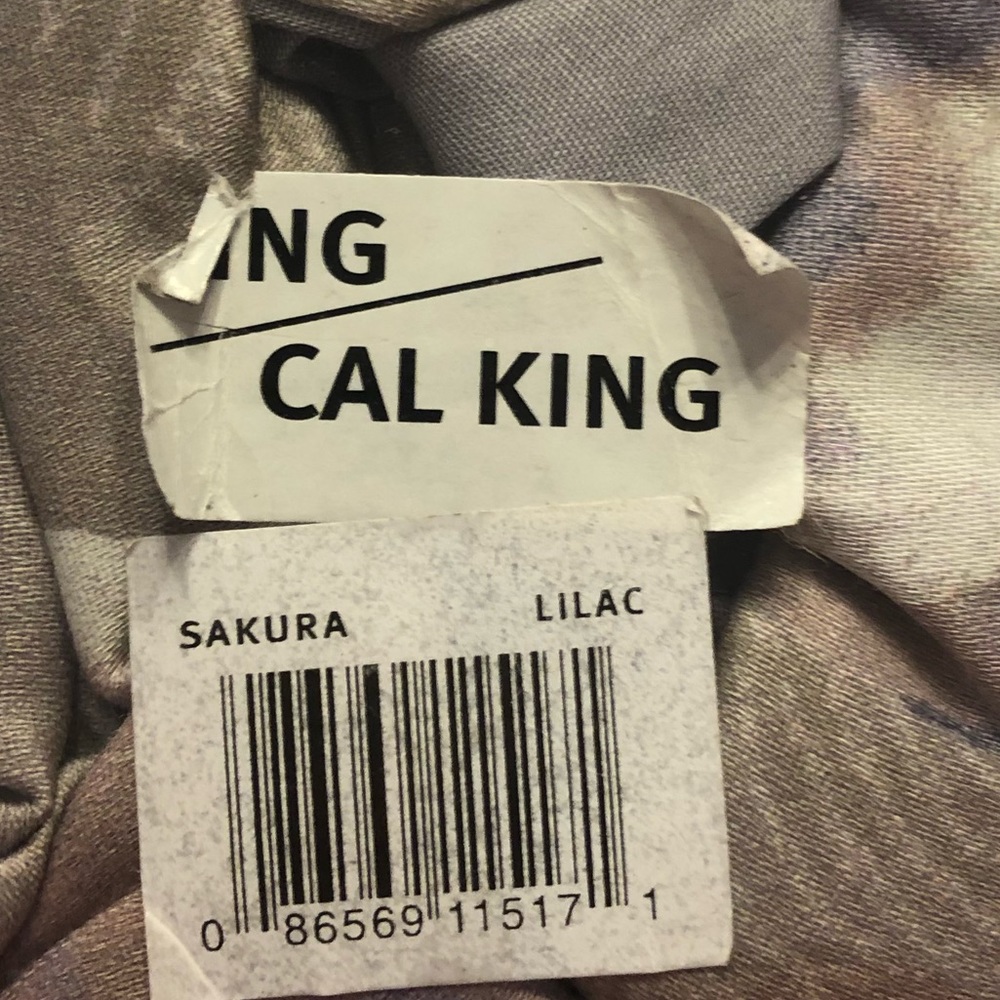 NWT N Natori King/California King Duvet Cover Set Indigo Sakura Blossom - Picture 13 of 13